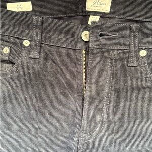 J. Crew Charcoal Corduroy Trousers